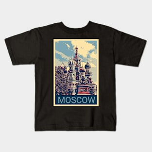 Moscow in Shepard Fairey style 2 Kids T-Shirt